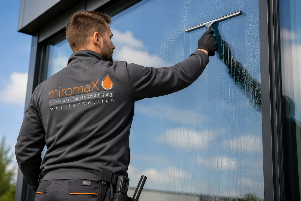 Unsere professionellen Glasreiniger sorgen für Durchblick